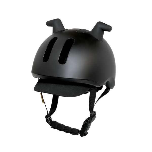 Doona Liki Helmet Black Silicon Horns Adjustable Kids Helmet for Ages 1-4