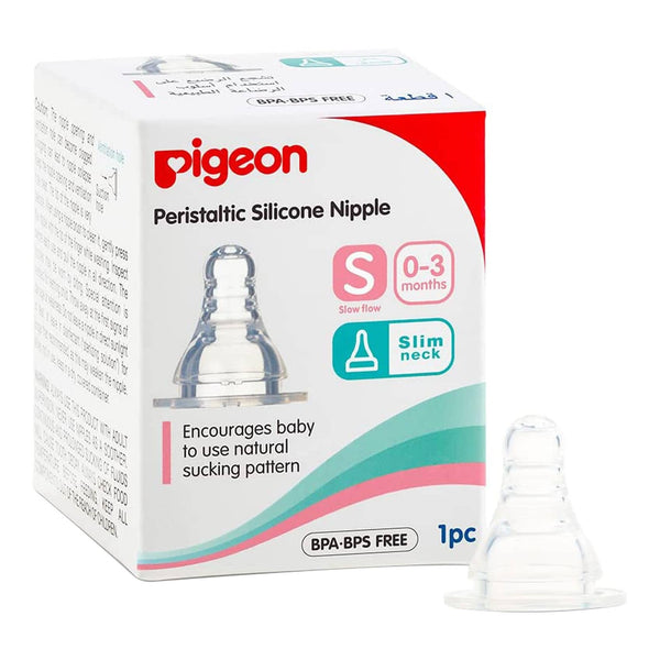 Pigeon SofTouch Peristaltic Plus Silicone Teat 01852 Small Clear
