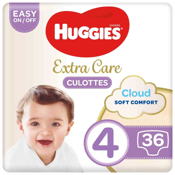 Huggies Extra Care Soft Cloud Culottes Baby Diaper Pants Size 4 9-14kg