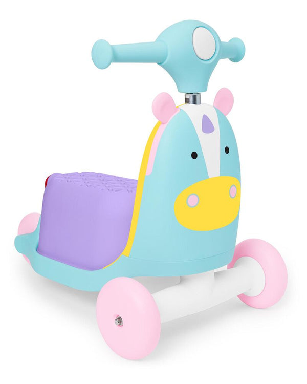 Skip Hop Zoo 3-in-1 Ride-On Toy - Walker, Ride & Scooter for Toddlers