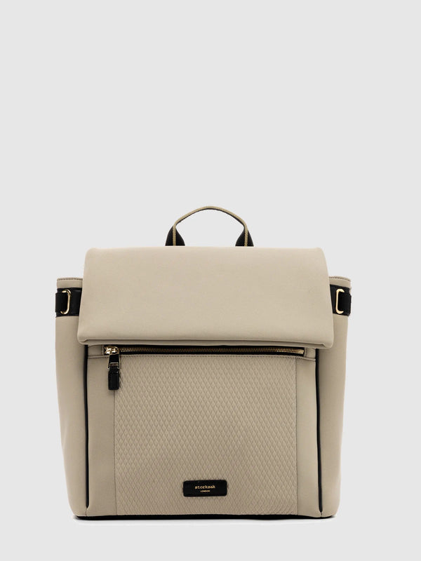 Storksak St. James Diaper Bag Taupe with Gold