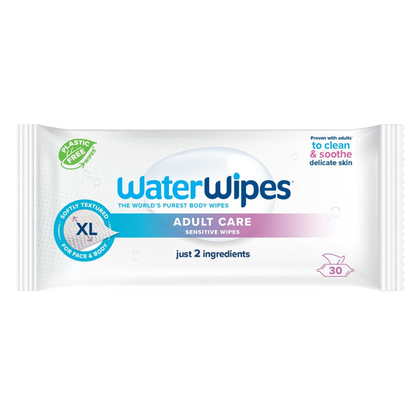 Water Wipes Adult Care Sensitive Body Wipes 30 Wipes