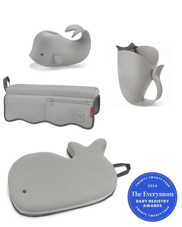 Skip Hop Moby Bathtime Essentials Grey for Baby Newborns & Up
