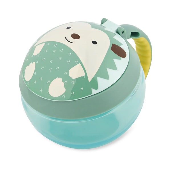 Skip Hop ZOO Snack Cup Hedgehog - No-Spill Snack Container for Toddlers 12 Months+