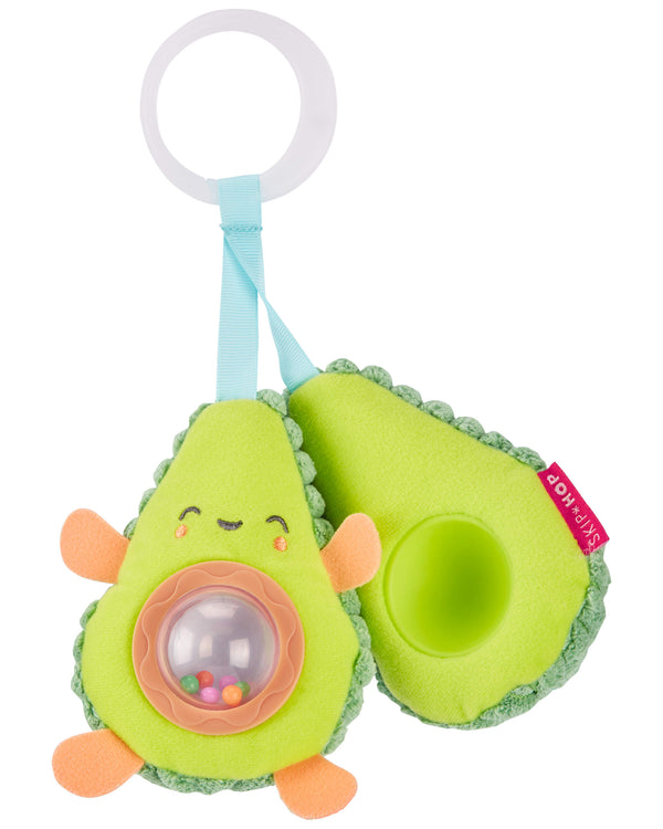 Skip Hop Farmstand Avocado Stroller Toy Plush Rattle Multi color for Newborns and Up