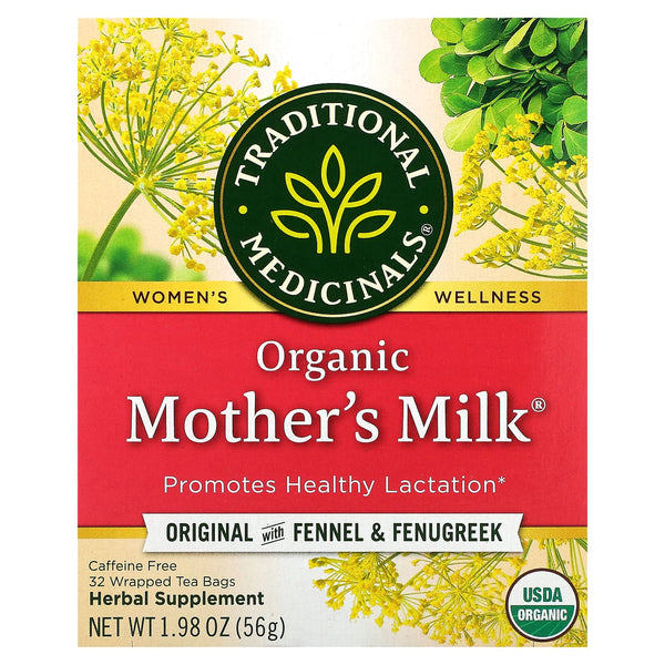 Organic Motherâ€™s MilkÂ® Lactation Tea â€“ 32 Wrapped Tea Bags (56g)