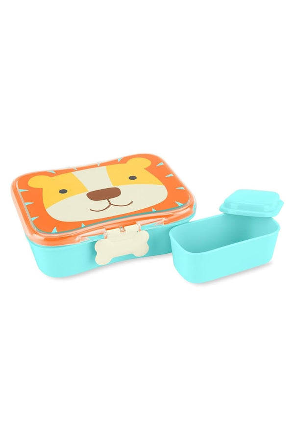 Skip Hop Zoo Lunch Kit Lion with Snack Container for Kids 6m+ - 700 mL