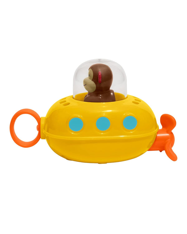 Skip Hop Zoo Pull & Go Submarine Bath Toy for Baby 12 Months+, Multi Color