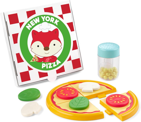 Skip Hop Zoo Piece A Pizza Set Multi Color Pretend Play Pizza Toy for Toddlers Age 2+
