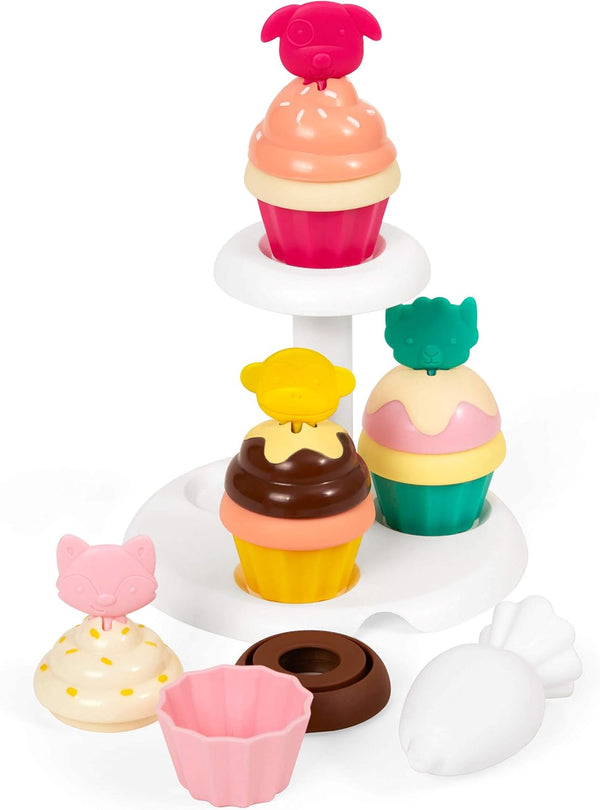 Skip Hop Zoo Sort & Stack Cupcakes Pretend Play Set for Kids Age 3y+