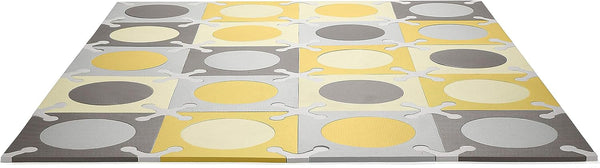 Skip Hop Playspot Floor Tiles Gold & Grey Playmat for Baby Newborns & Up