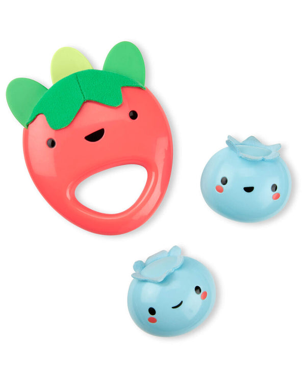 Skip Hop Farmstand Berry Cute Band Baby Rattle Set Multi Color, 3 Months+