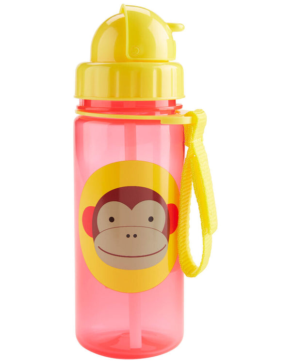 Skip Hop Zoo Straw Water Bottle 384.5mL - For Kids Age 12m+