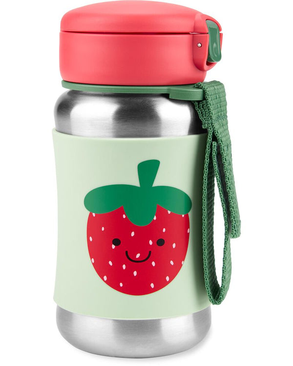 Skip Hop Spark Style Stainless Steel Straw Water Bottle for Kids 12m+ - 350 mL