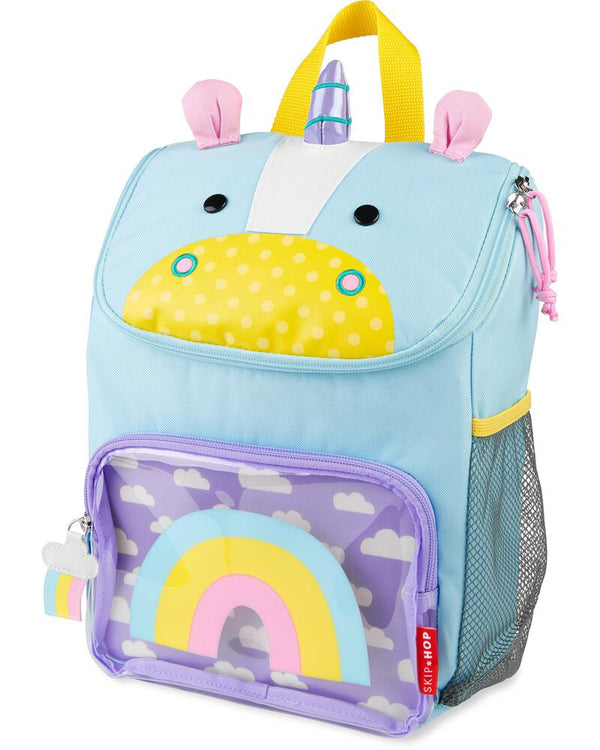 Skip Hop Zoo Big Backpack Unicorn for Kids 4+ Years - School-Size with Bottle Pocket