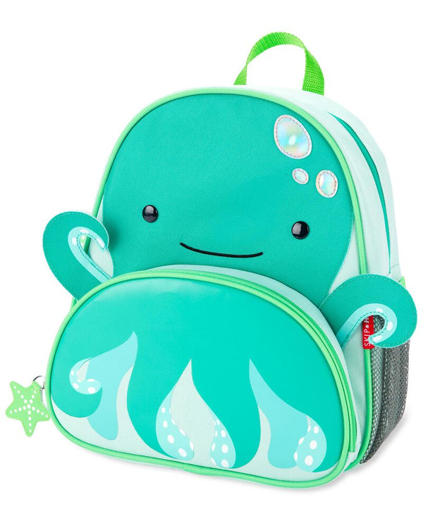 Skip Hop Zoo Backpack Octopus - Fun & Functional Bag for Kids with Bottle Pocket