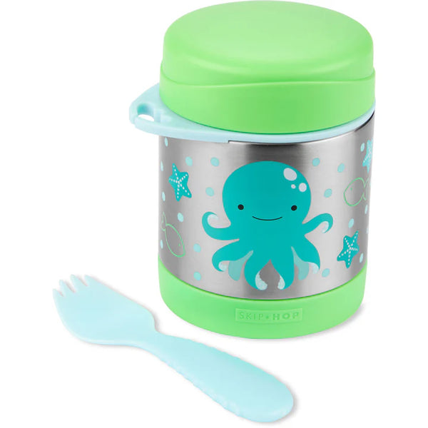 Skip Hop Zoo Food Jar Octopus Stainless Steel 325ml for Kids 3+