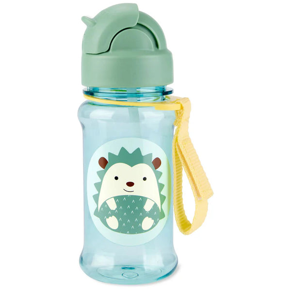 Skip Hop ZOO Straw Bottle Hedgehog - Spill-Proof Toddler Bottle 350mL for 12 Months+