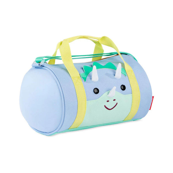 Skip Hop Duffimals Dino Kids Duffel Bag with Expandable Sides & Adjustable Strap