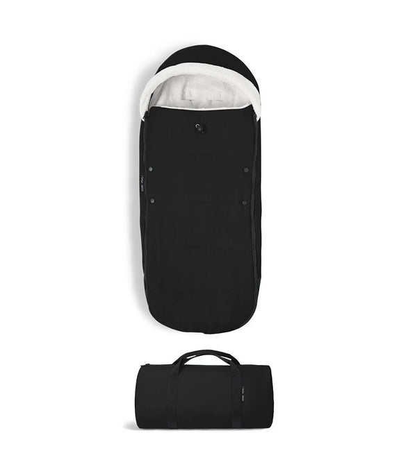 Stokke YOYO Footmuff Black Sherpa-Lined Warm Cover for Stroller
