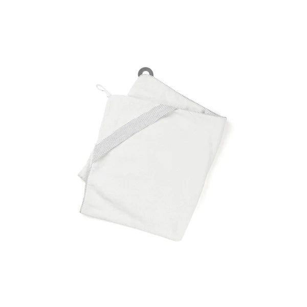 Doomoo Dry N Play White Bath Cape Organic Cotton with Silicone Teether