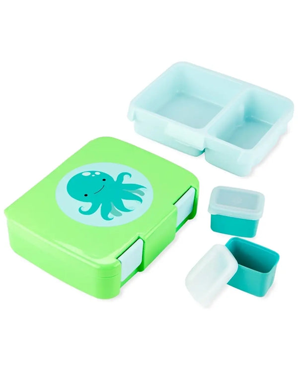 Skip Hop Zoo Octopus Bento Lunch Box with Snack Containers for Kids Age 3+