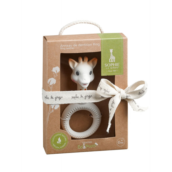 Sophie la girafe So'Pure Ring Teether White Natural Rubber Teething Relief