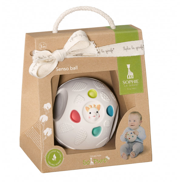 Sophie la girafe So'Pure Senso'Ball White Sensory Ball Natural Rubber