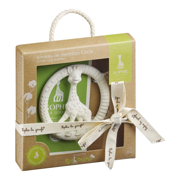 Sophie la girafe So'Pure Circle Teether Multicolor Natural Rubber Teething Toy