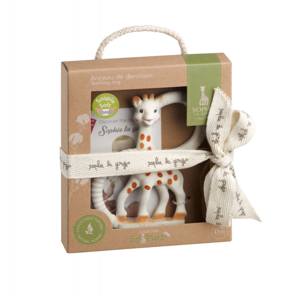 Sophie la girafe So'Pure Teething Ring Very Soft Version Brown White