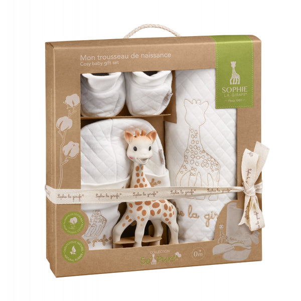 Sophie la girafe So'Pure My Birth Outfit White Organic Cotton Newborn Gift Set