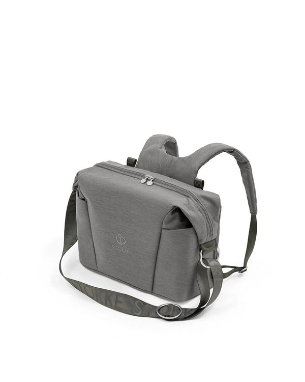 Stokke Xplory X Changing Bag Modern Grey - Versatile Stroller, Shoulder, and Backpack Bag